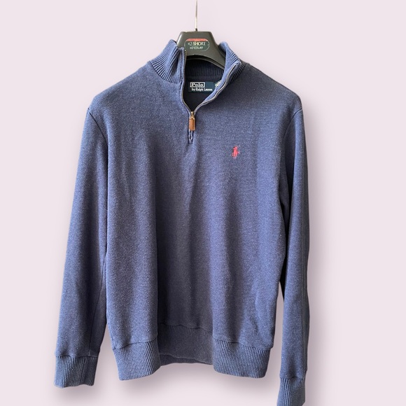Polo Ralph Lauren Other - Ralph Lauren Pima Cotton 3/4 Zip Sweater Size L